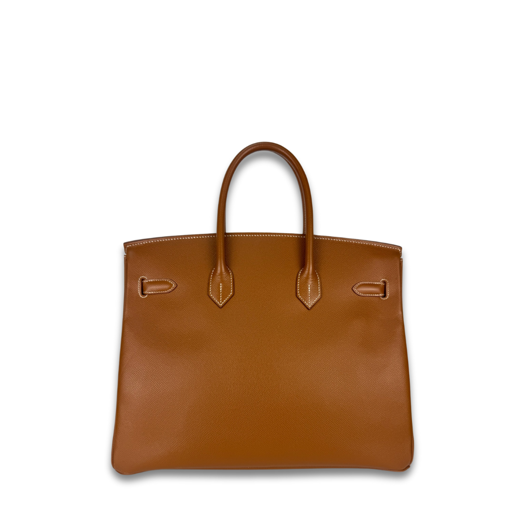 Hermès Courchevel Birkin 35 Gold