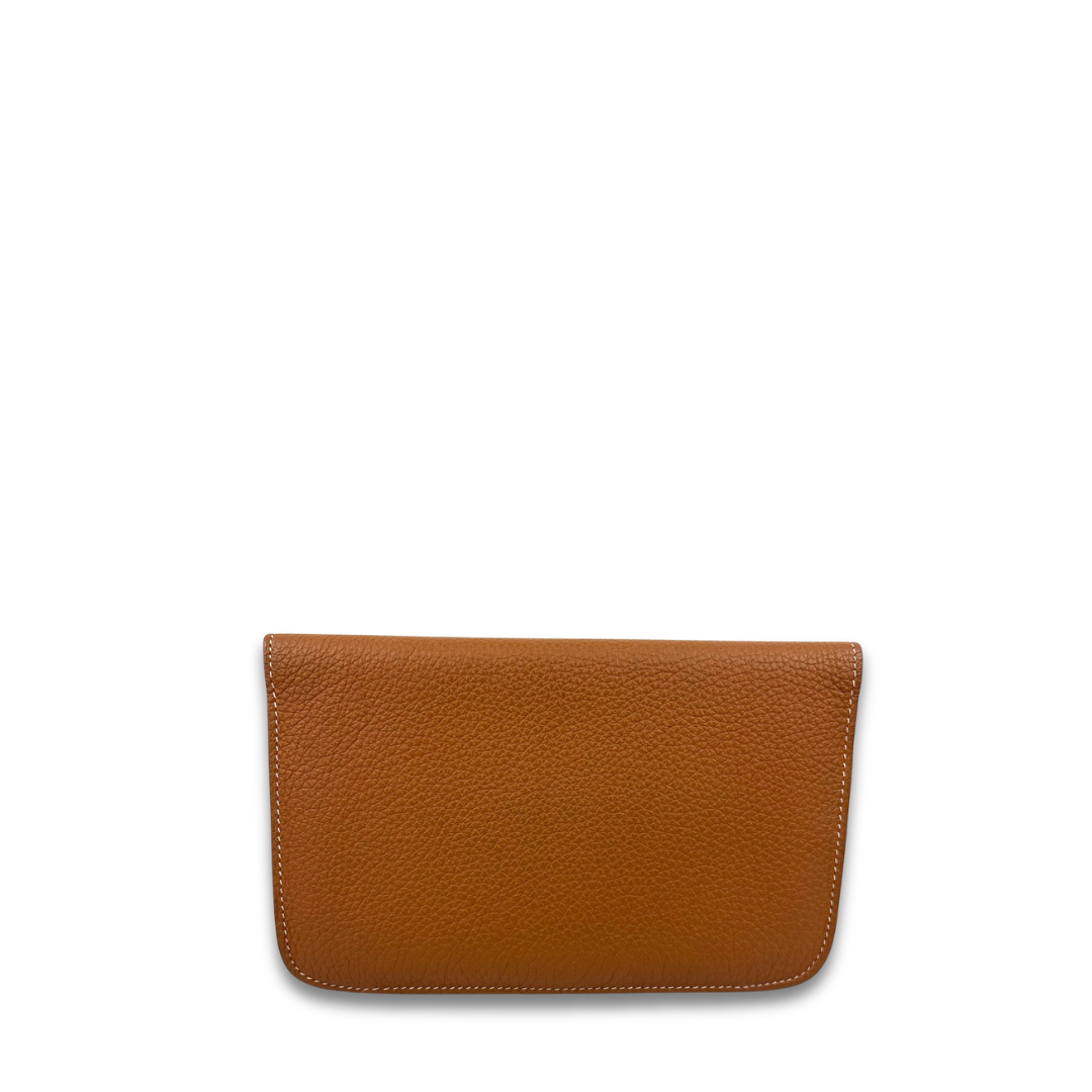 Hermès Clemence Dogon Duo Wallet Gold