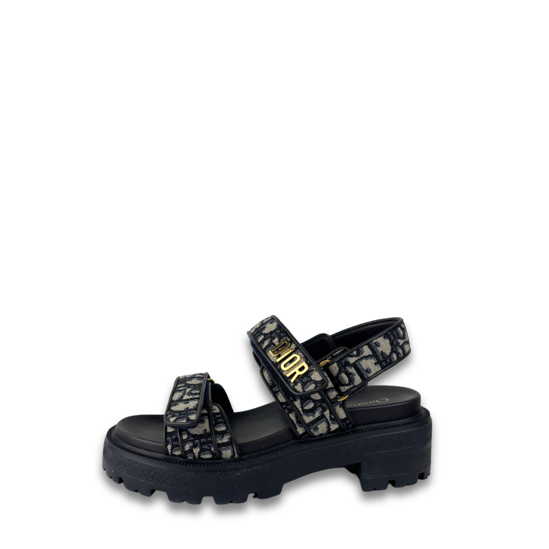 Dior Dioract Platform Sandals - Size 37