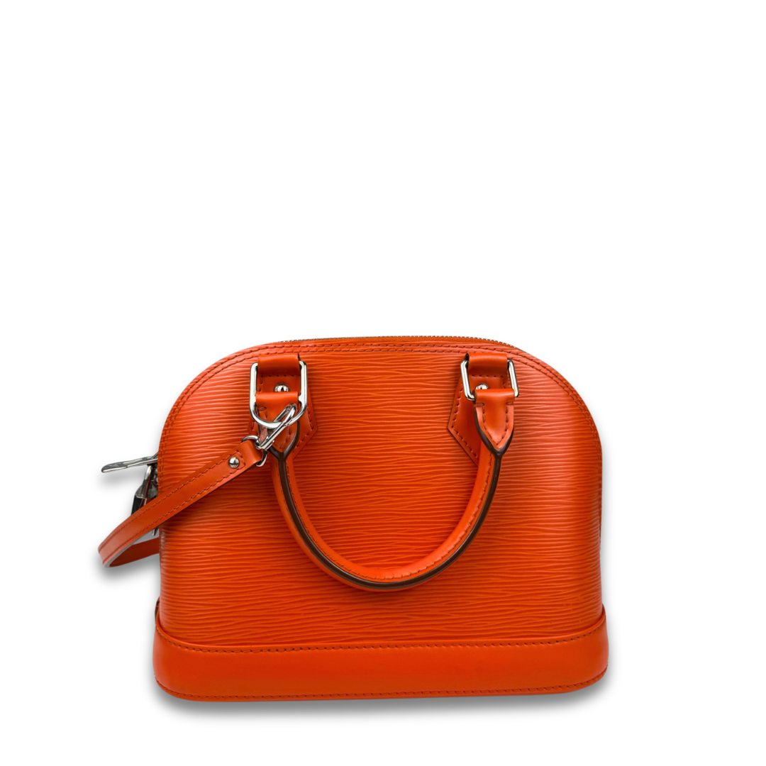 Louis Vuitton Orange Epi Leather Alma BB