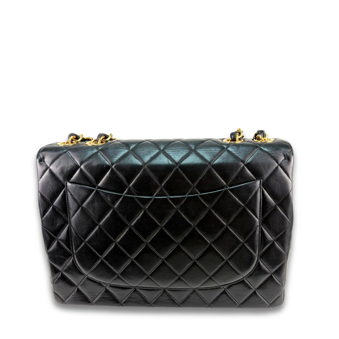 Chanel Vintage Classic XL CC Jumbo Single Flap