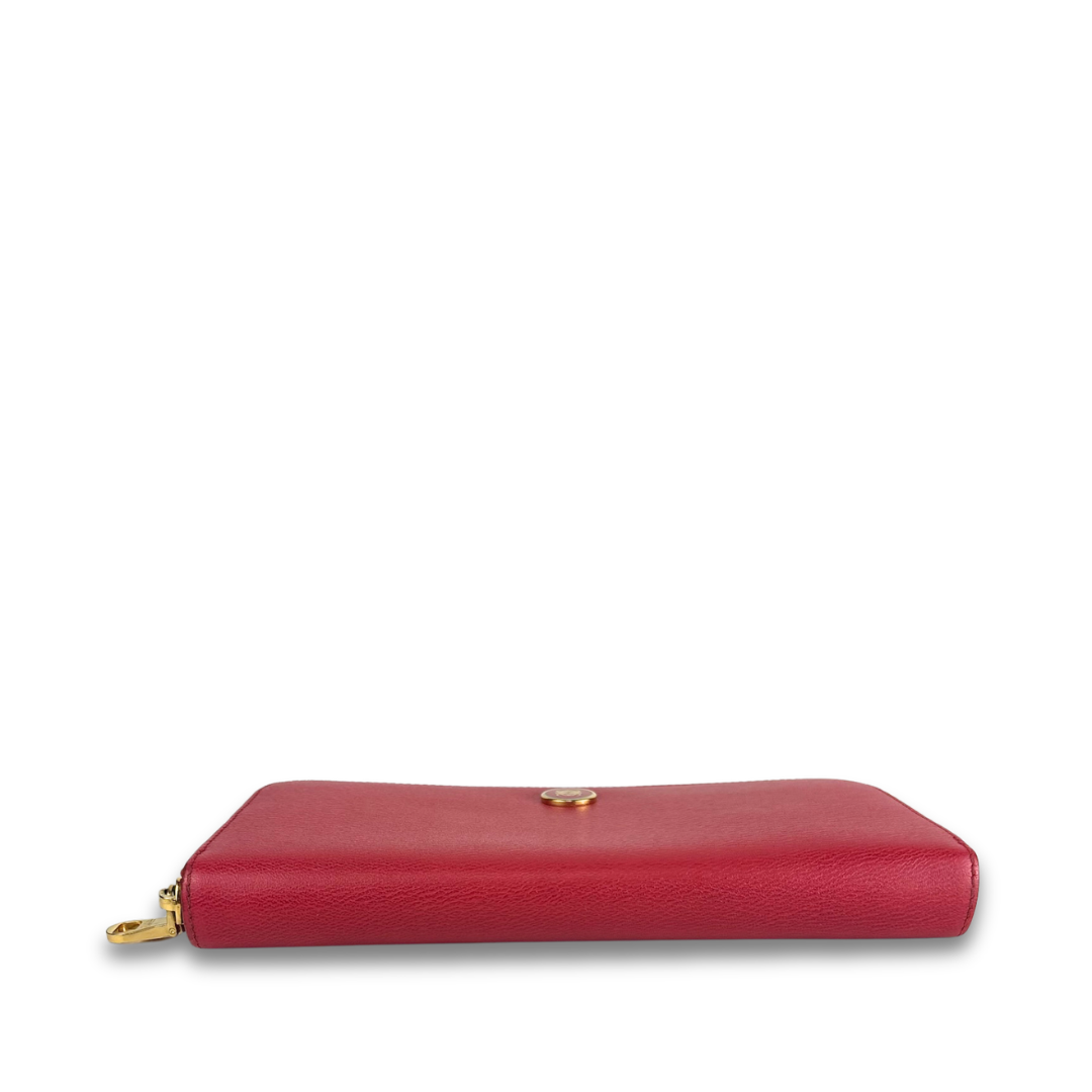 Loewe Hot Pink Long Zipper Wallet