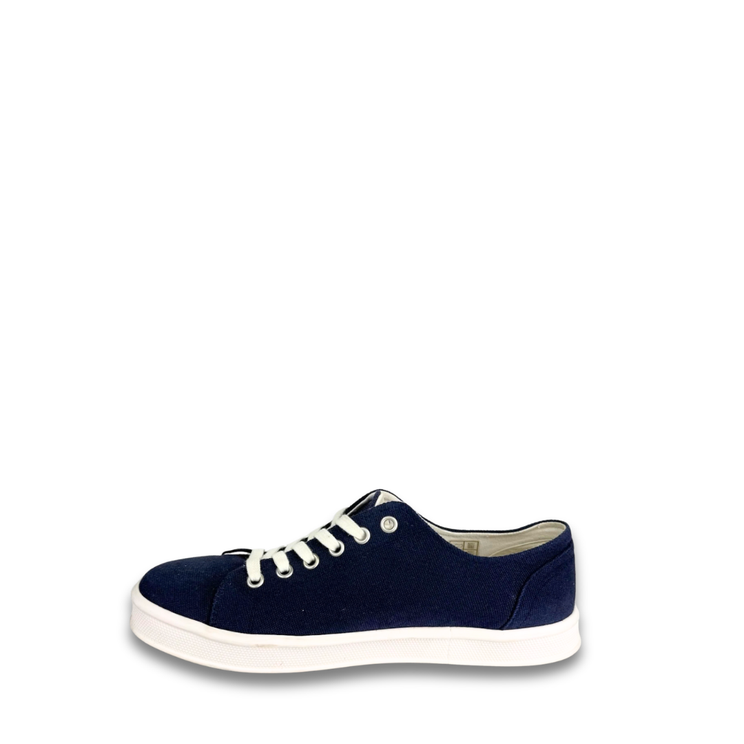 Celine Navy Canvas Sneakers - Size 38