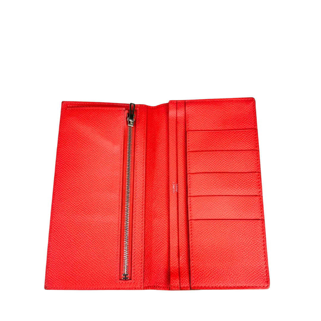 Hermès Epsom Rose Jaipur Bearn Wallet