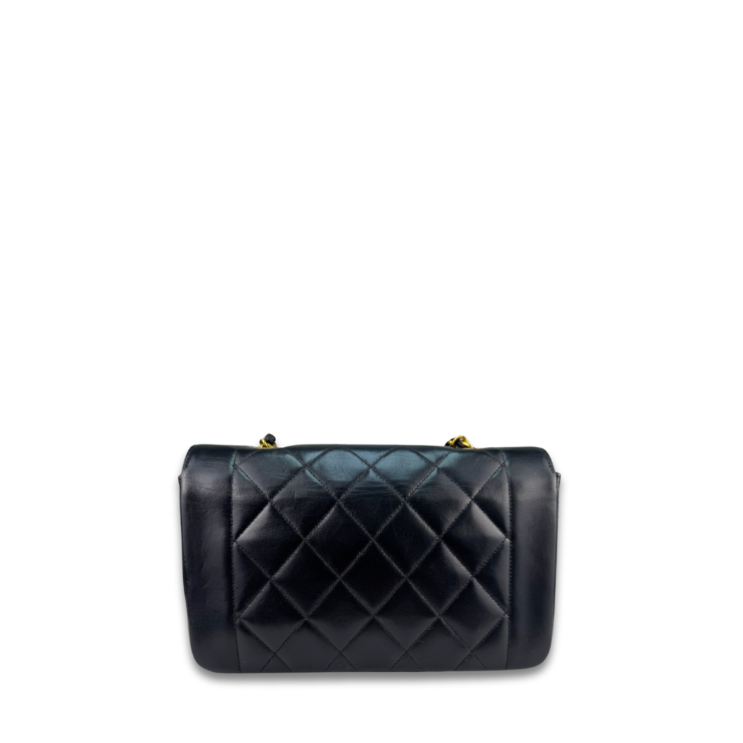 Chanel Lambskin Small Diana Single Flap