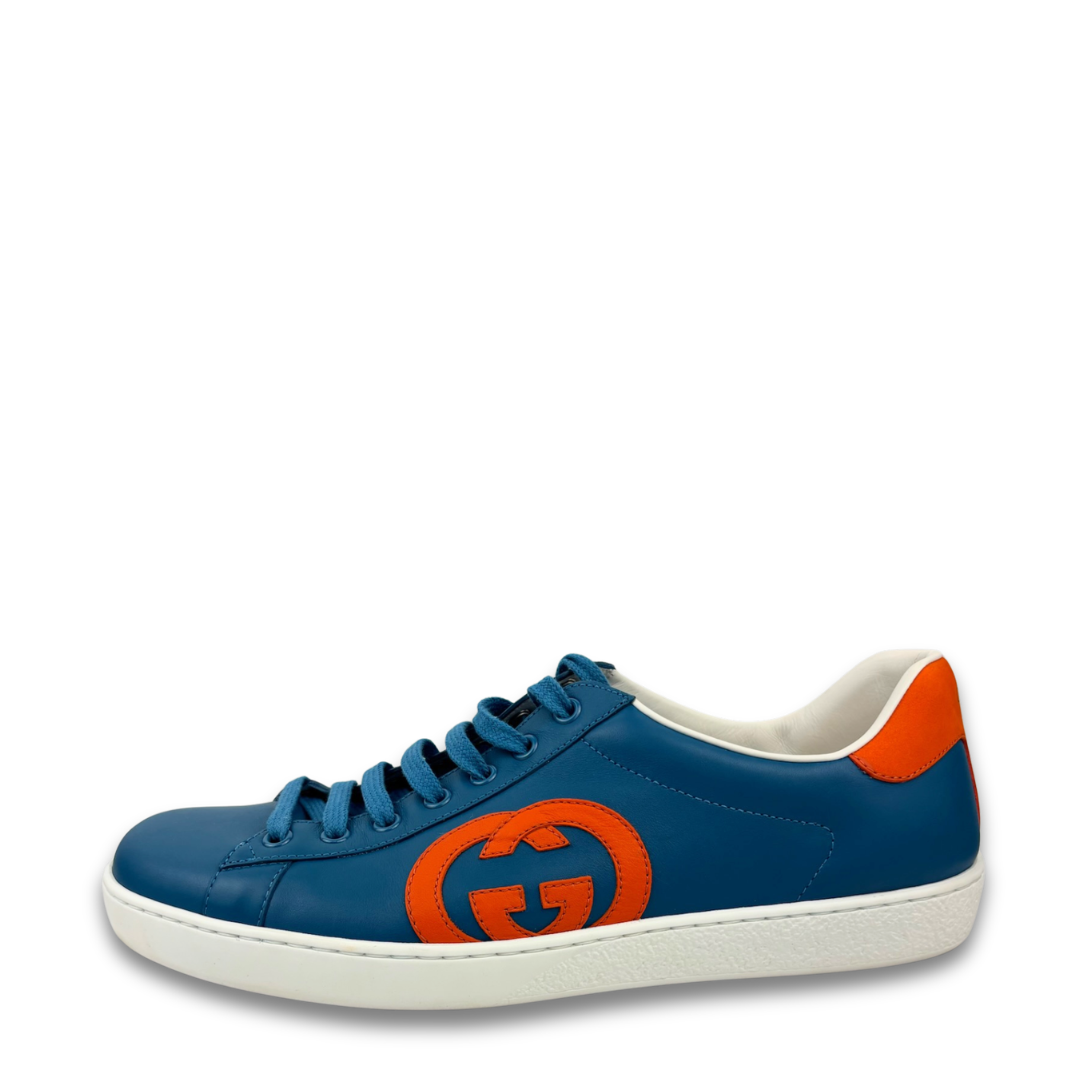 Gucci Men's Teal Sneakers - Size 9