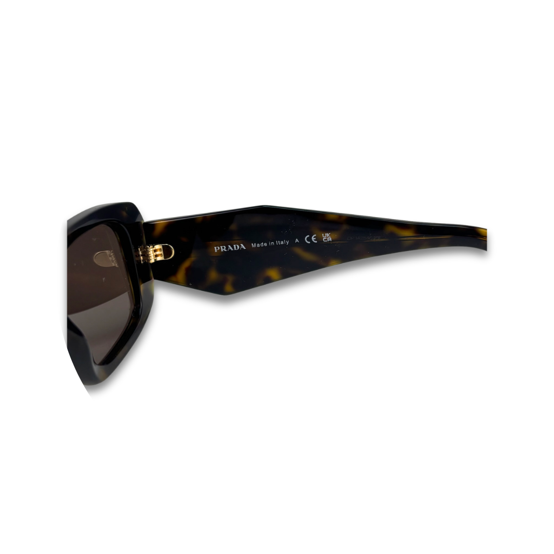 Prada Rectangular Tortoiseshell Sunglasses