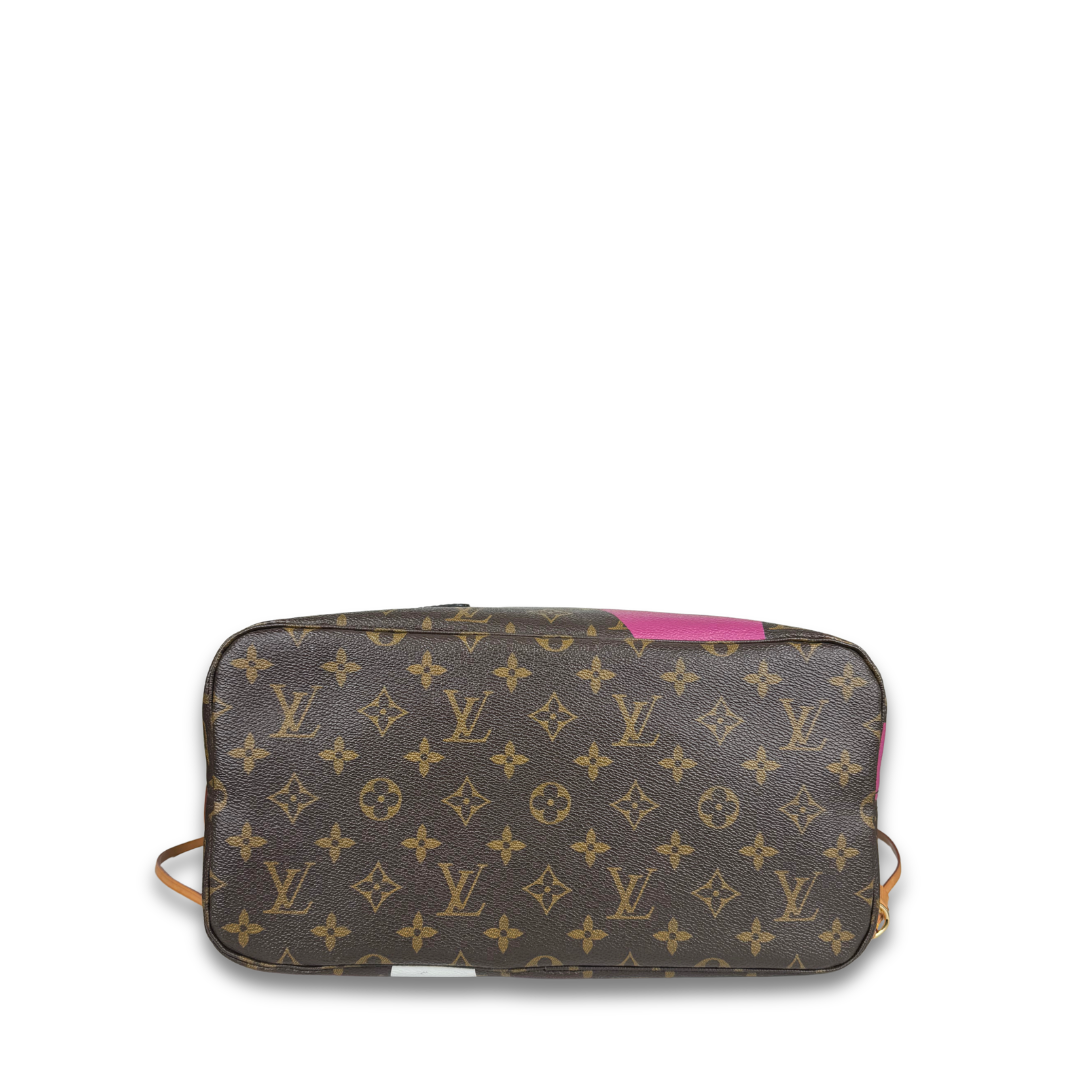Louis Vuitton Limited Edition Monogram Game On Neverfull MM