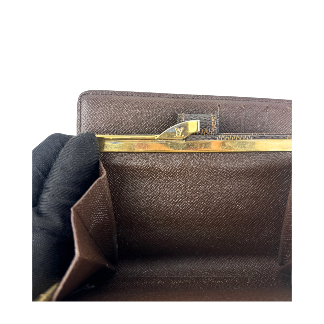 Louis Vuitton Damier Ebene French Purse Wallet