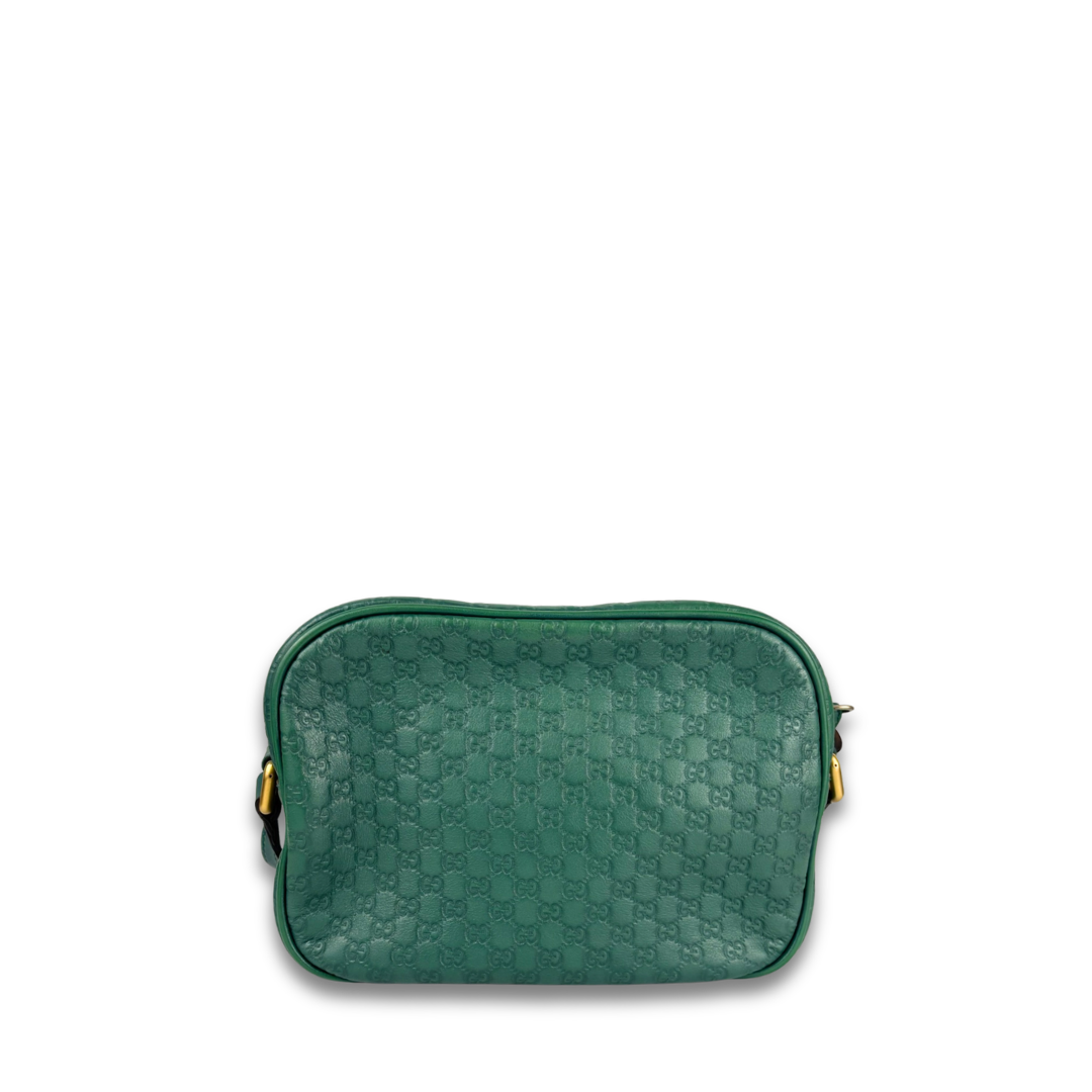 Gucci Green Microguccissima Sunshine Disco Bag