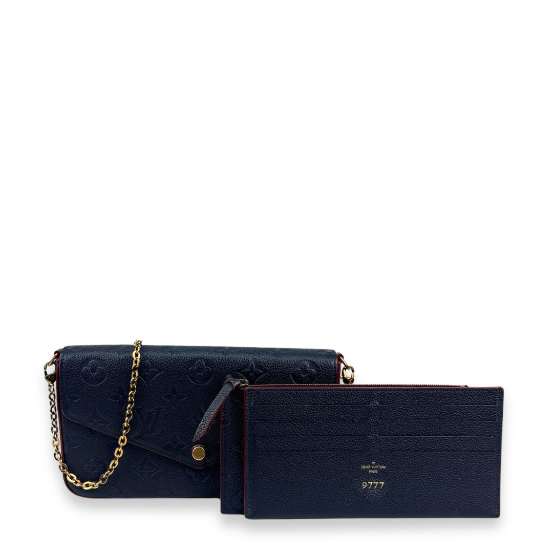 Louis Vuitton Navy Empreinte Pochette Felicie