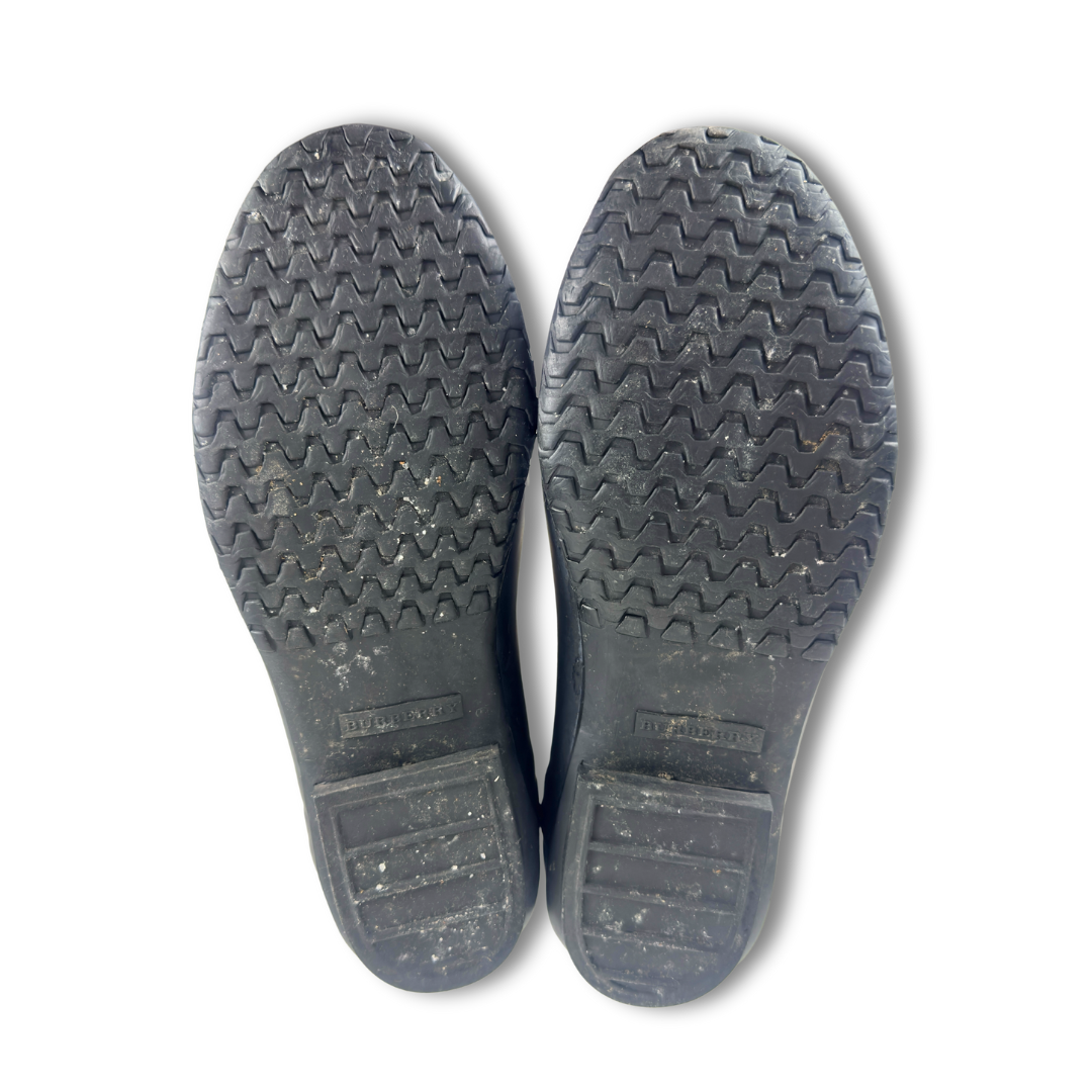 Burberry Vintage Check Rain Boots - Size 37