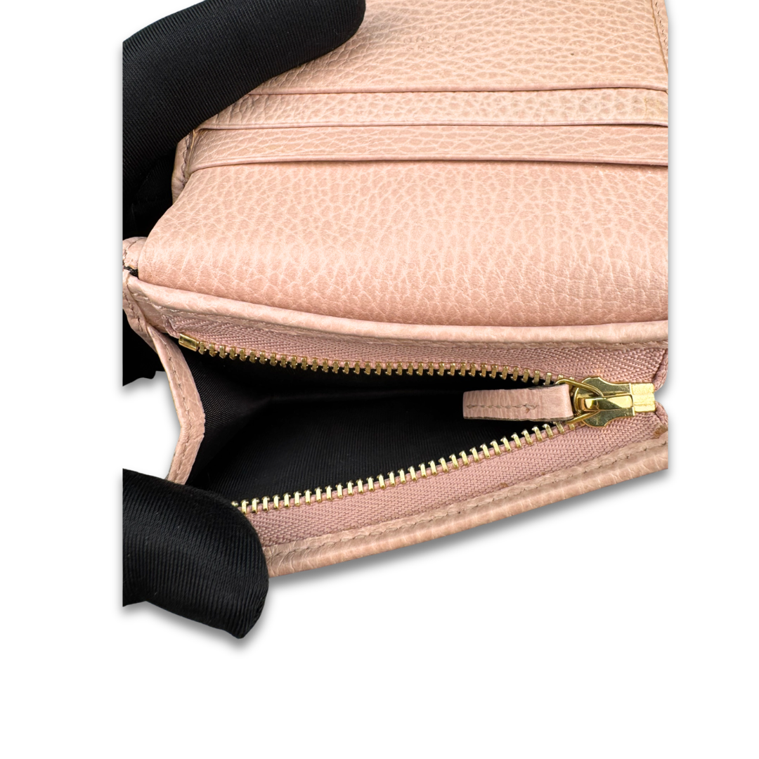 Gucci Pale Pink Marmont Compact Wallet