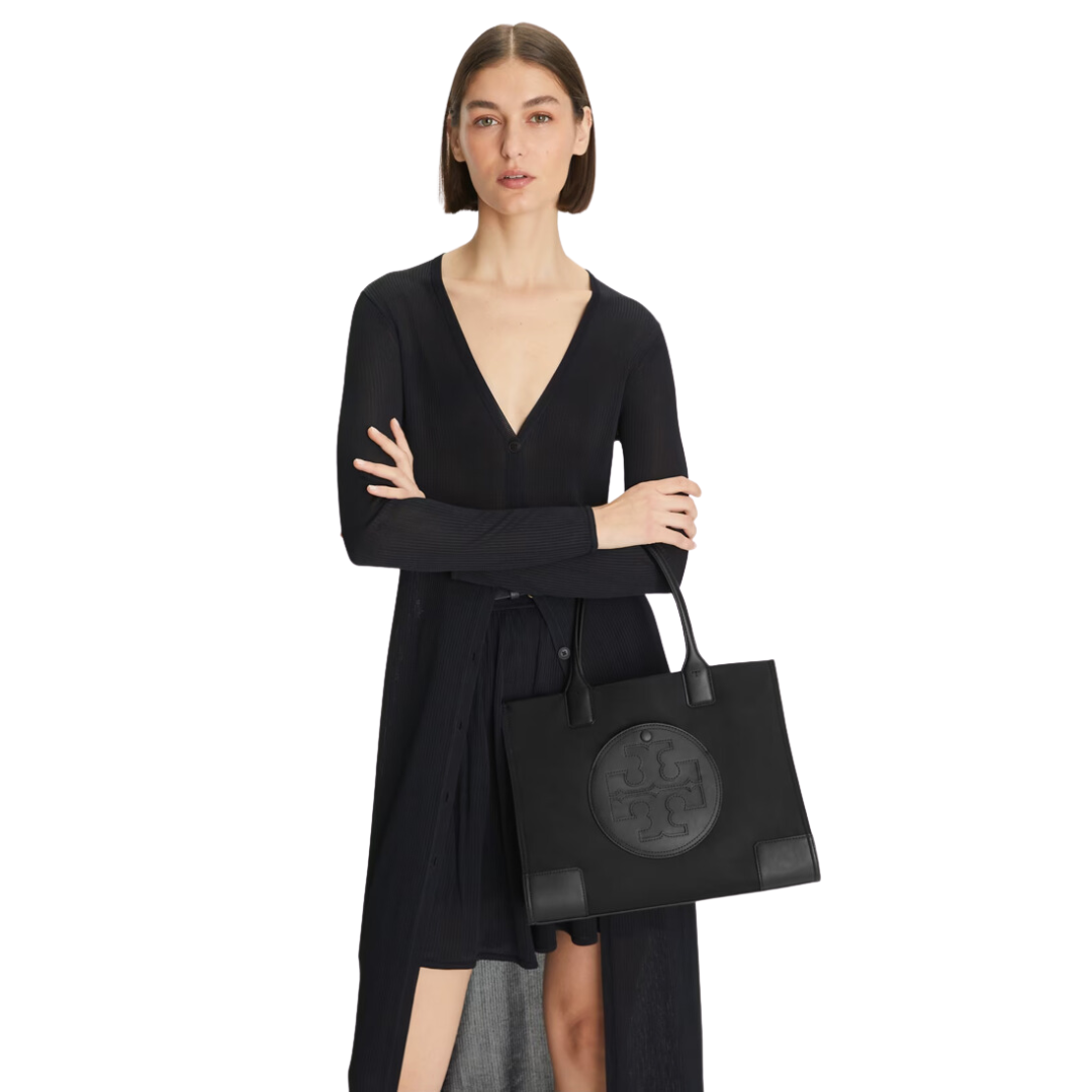Tory Burch Small Ella Tote- Black | Lola Saratoga Tory Burch Small Ella Tote- Black | Lola Saratoga