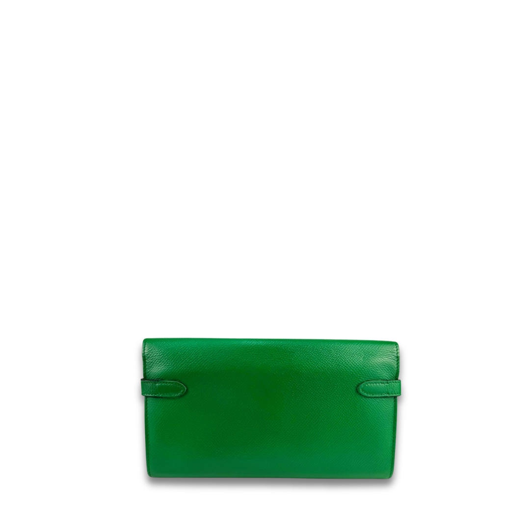 Hermès Green Epsom Kelly Longue Wallet