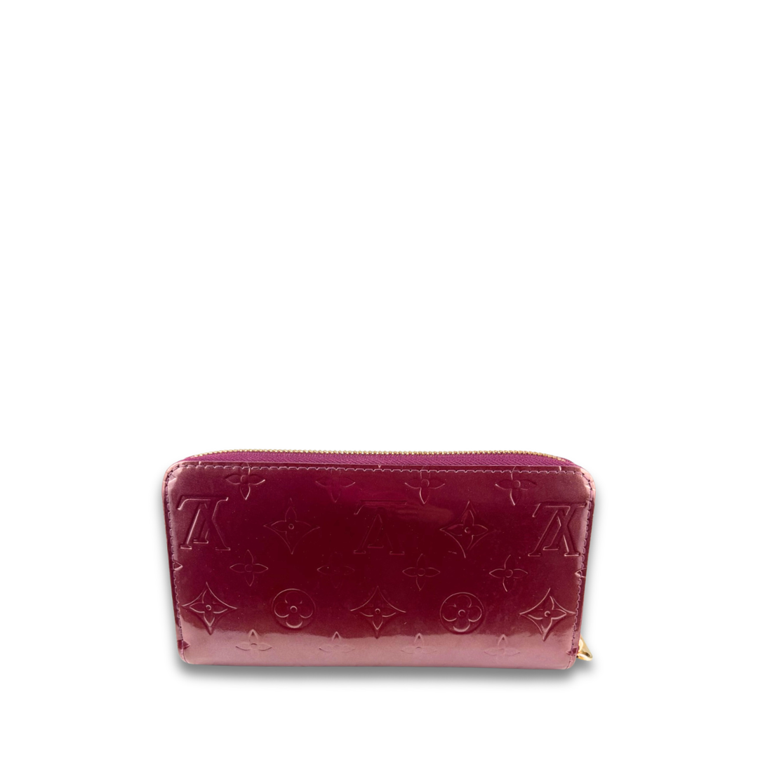 Louis Vuitton	Rouge Fauviste Vernis Zippy Wallet