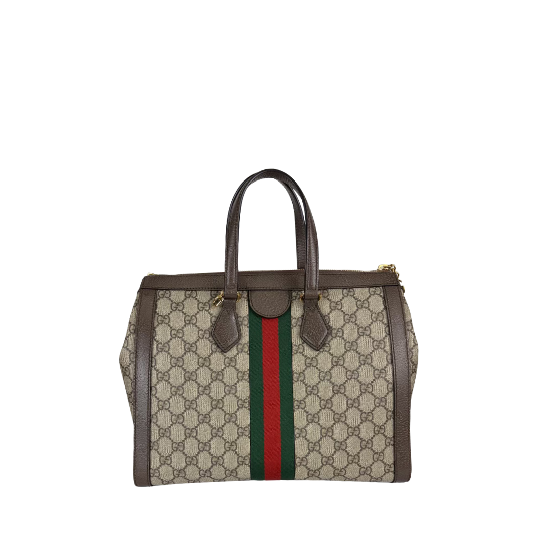 Gucci GG Supreme Ophidia Medium Top Handle Tote