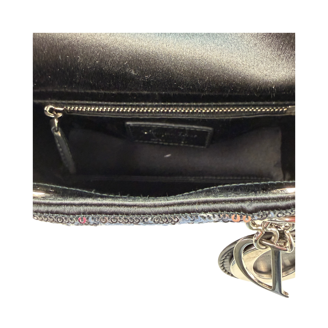 Christian Dior Sequin Mini Lady Dior Bag