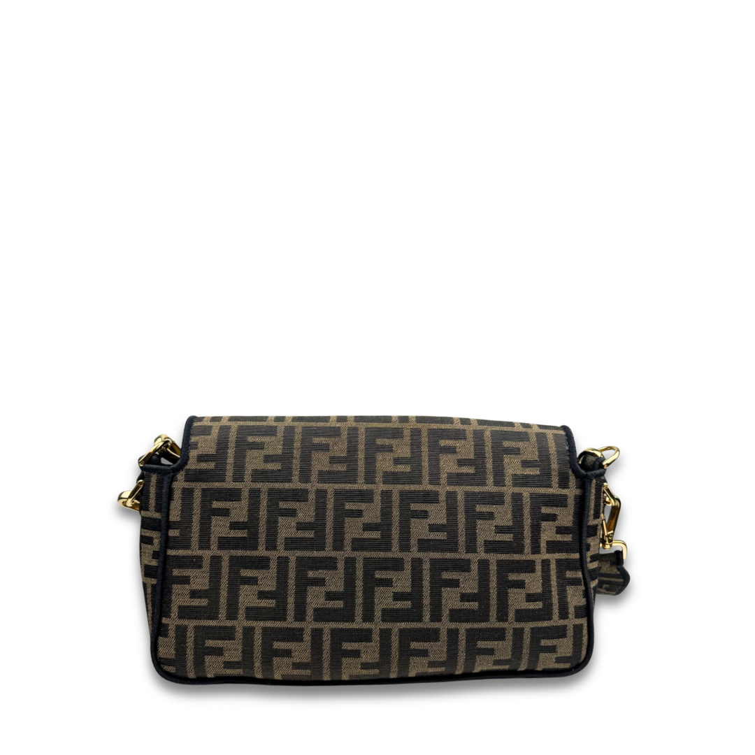 Fendi Zucca Jacquard Convertible Baguette