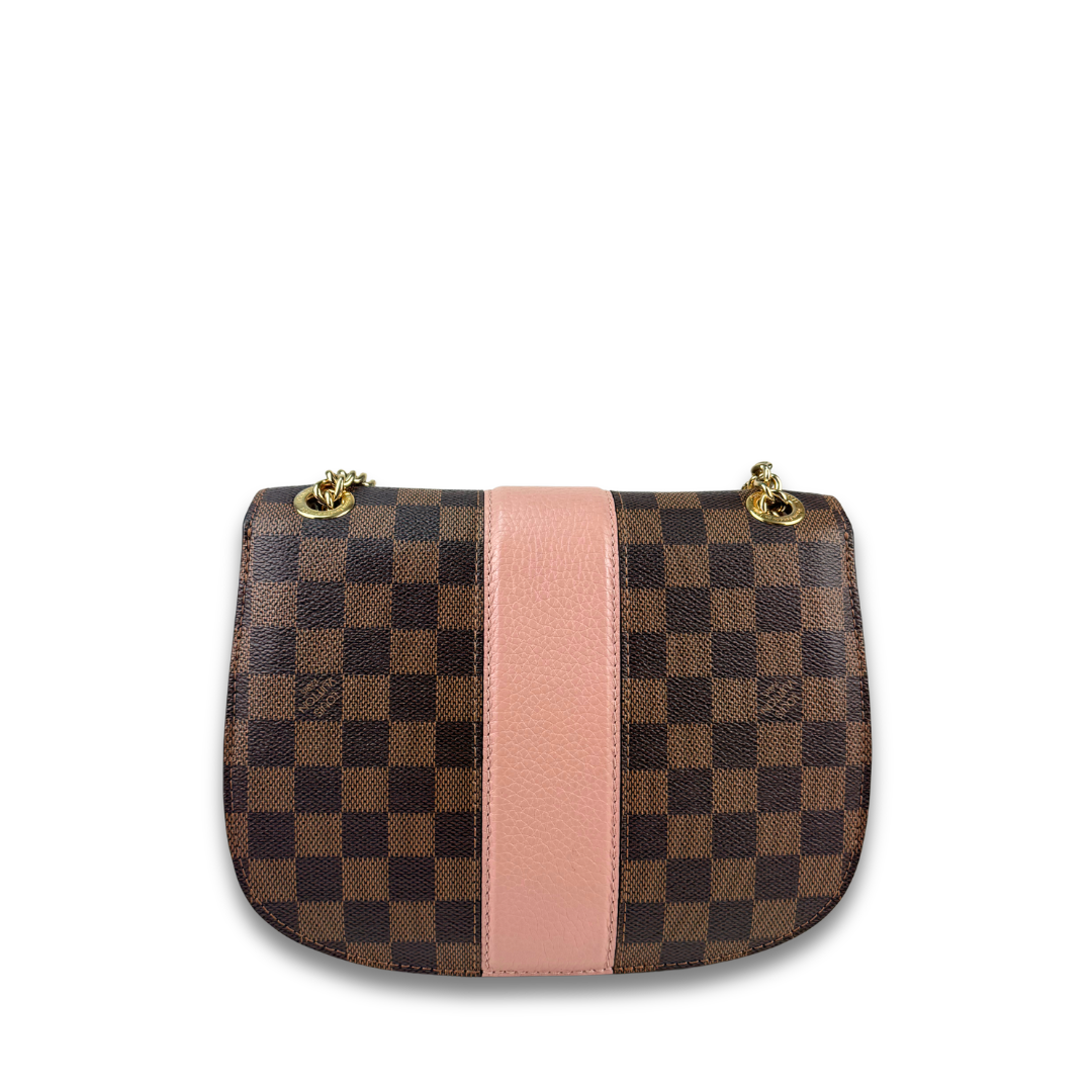 Louis Vuitton Damier Ebene Cuir Taurillon Wight Ballerine
