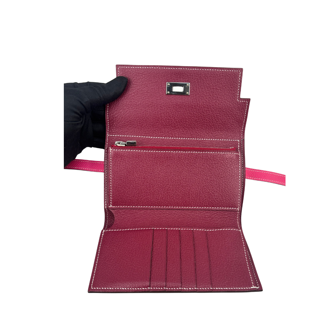 Hermès Hot Pink Epsom Kelly Medium Wallet