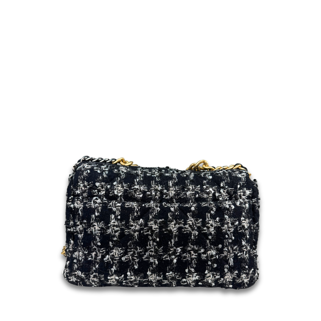 Chanel Tweed 19 Large Flap Bag