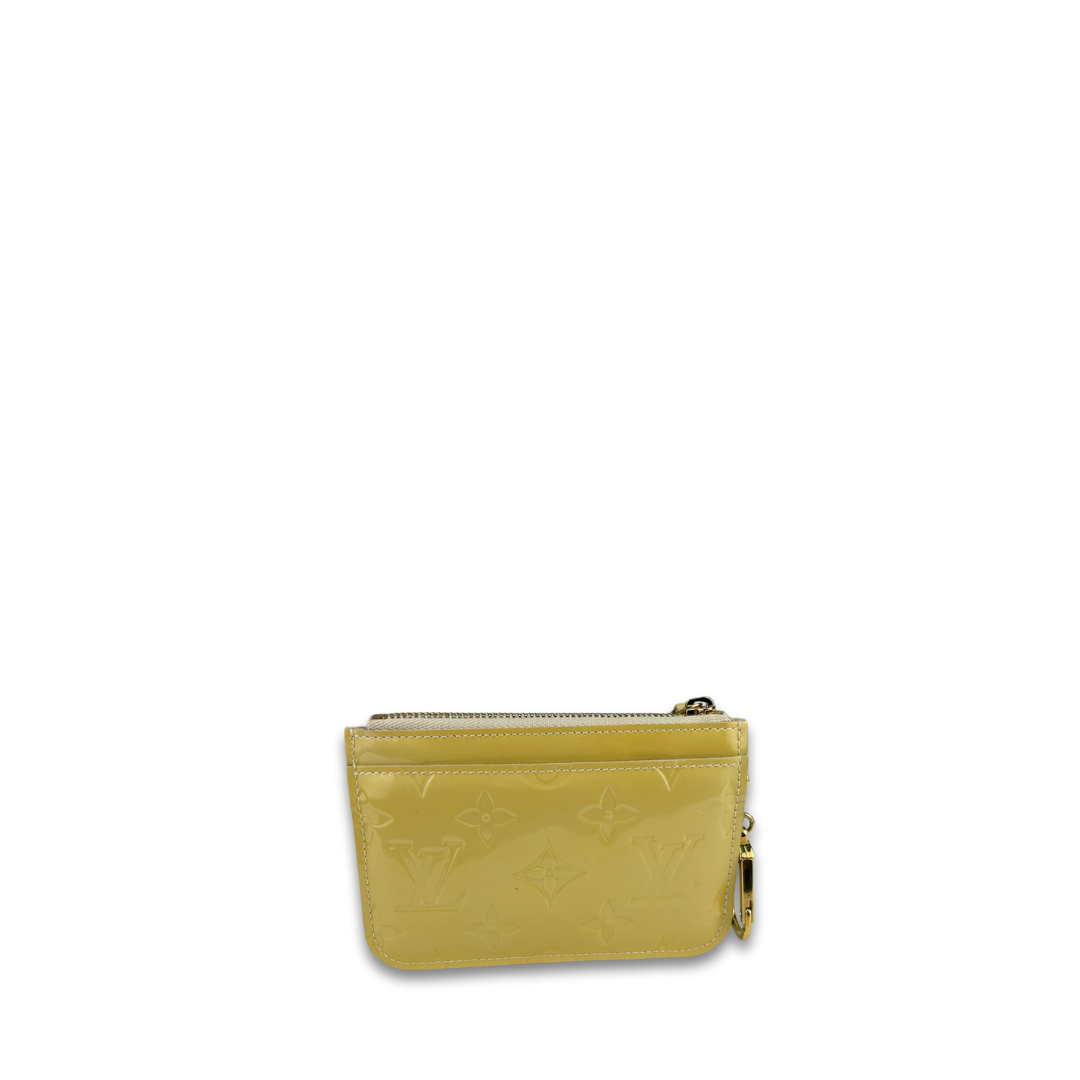 Louis Vuitton Citrine Vernis Key Pouch