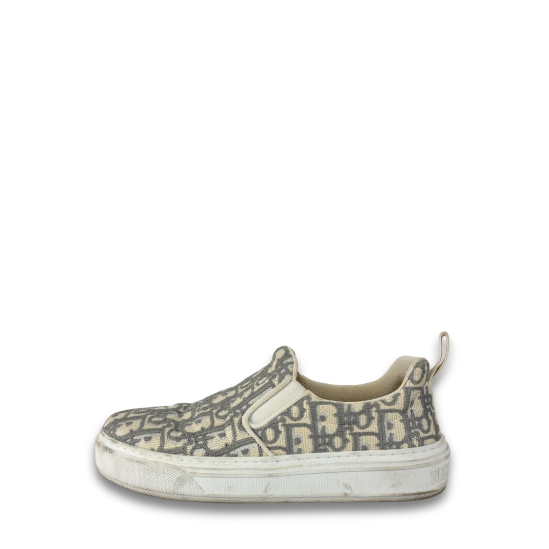 Dior Grey Saltwind Slip-On Sneakers - Size 37