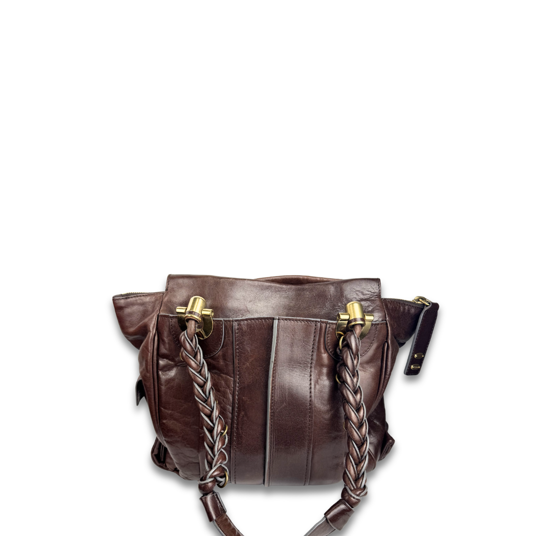 Chloe Large Brown Heloise Shoulder Bag