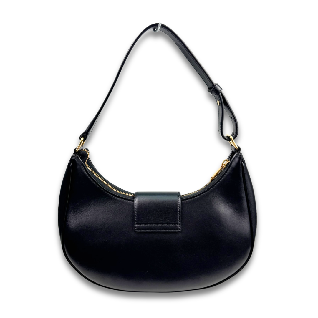 Celine Medium Black Ava Triomphe Shoulder Bag