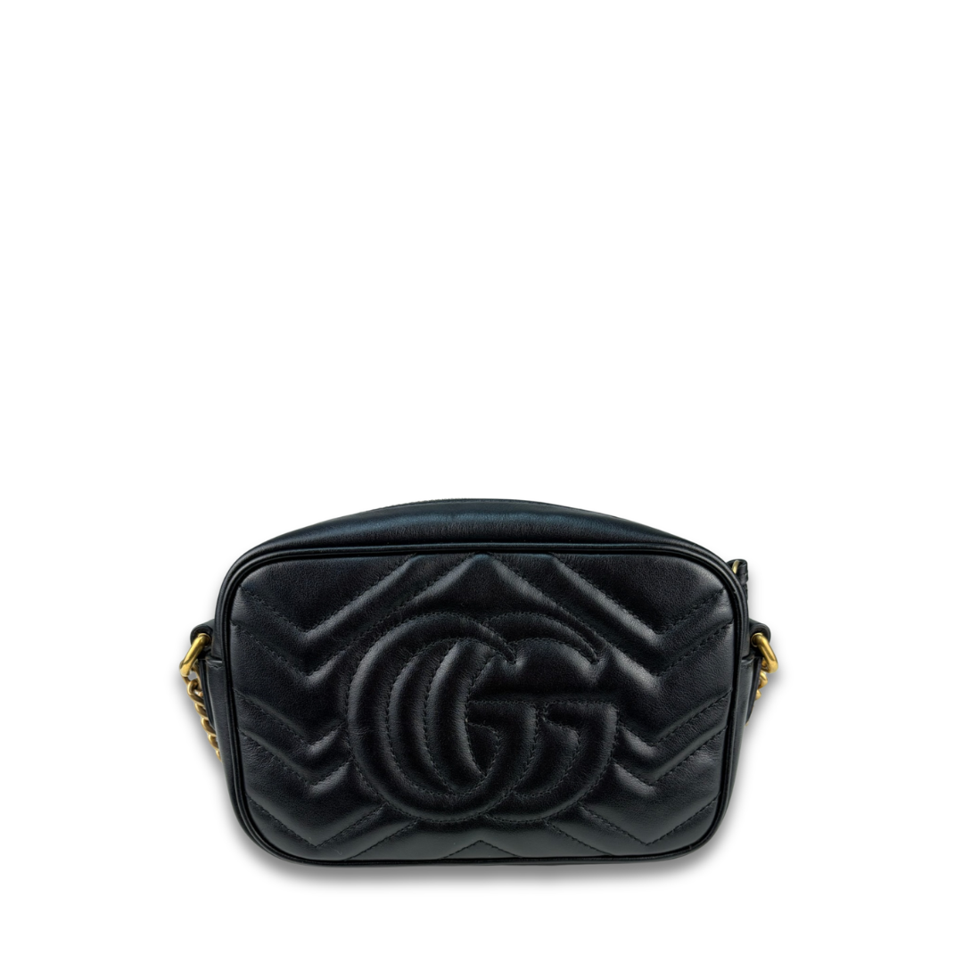 Gucci Black Marmont Mini Camera Bag