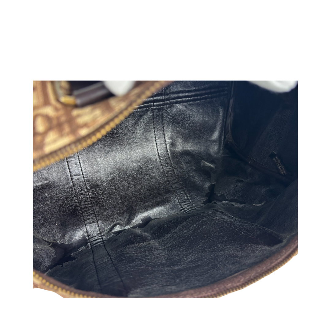 Dior Brown Canvas Trotter Duffle 40