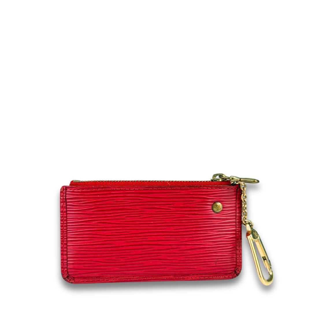 Louis Vuitton Red Epi Key Pouch