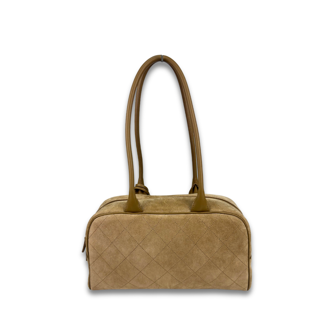 Chanel Suede Large Perfect Bowling Bag