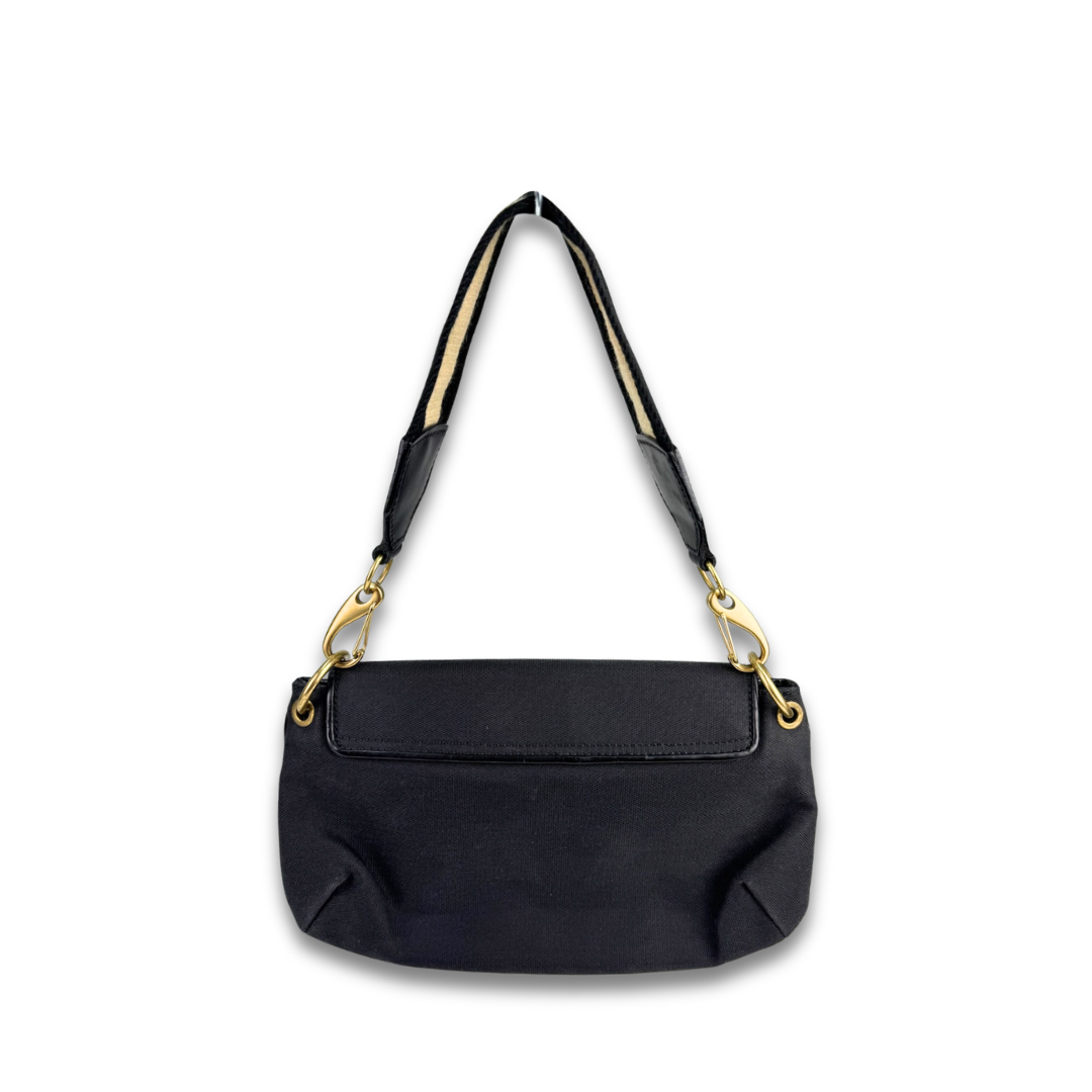 Gucci Canvas Flap Shoulder Bag