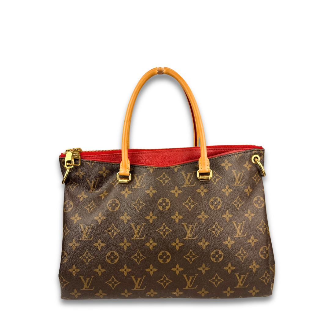 Louis Vuitton Monogram Pallas MM Red