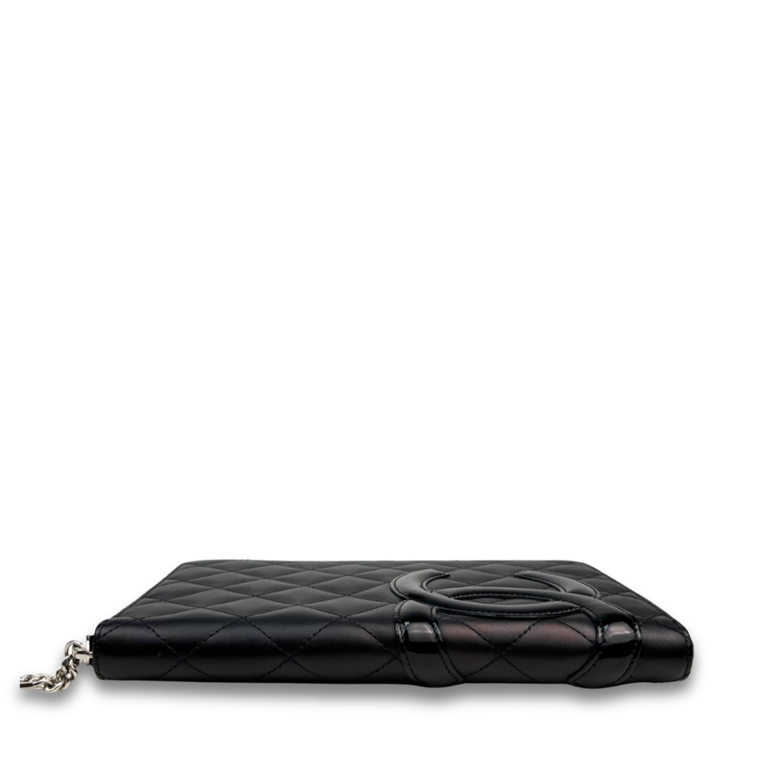 Chanel Black Cambon Zipper Wallet