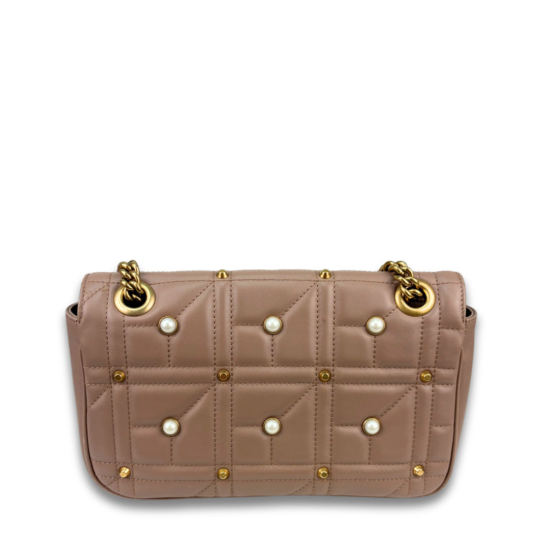 Gucci Beige Pearl Marmont Shoulder Bag