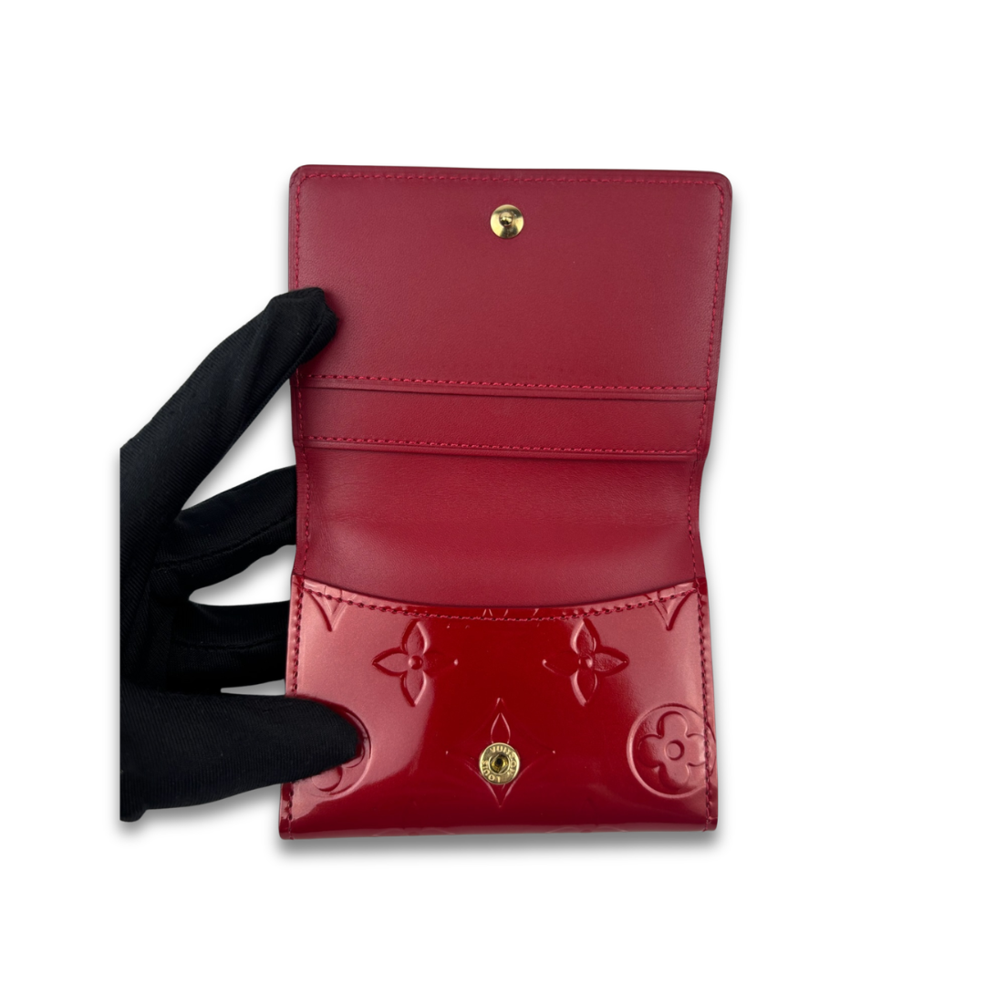 Louis Vuitton Red Vernis Ludlow Wallet