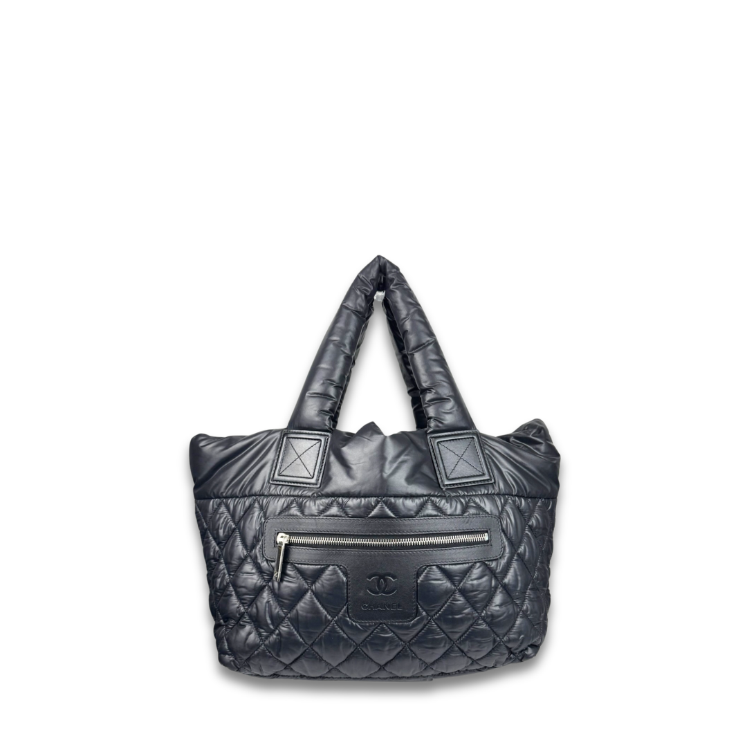 Chanel Black Nylon Coco Cocoon Tote