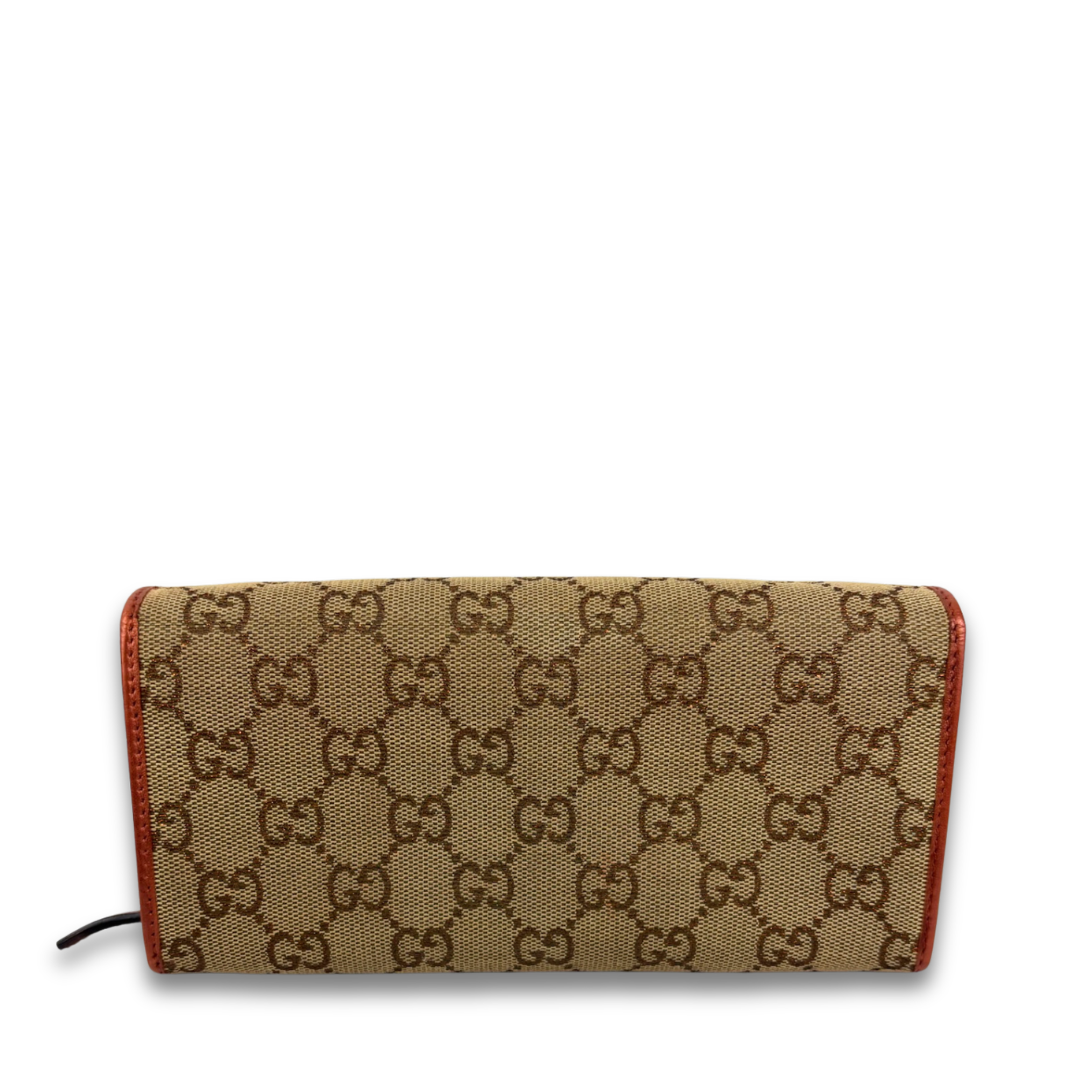 Gucci GG Canvas Continental Wallet