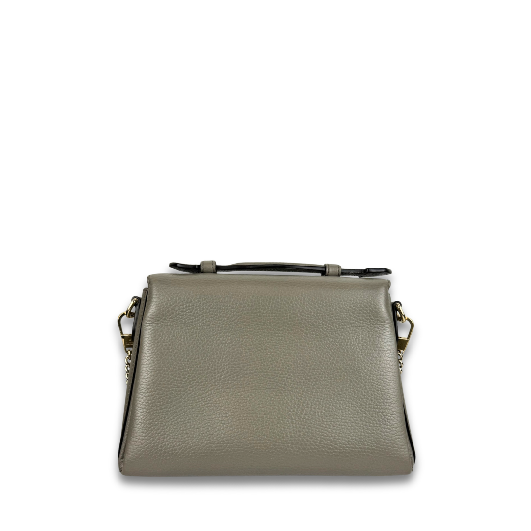 Gucci Grey Interlocking G Top Handle Bag