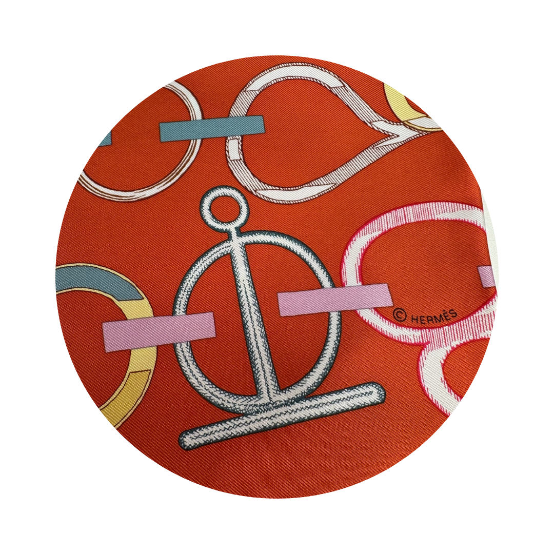 Hermès 'Do Re Boucles' Silk Scarf 90