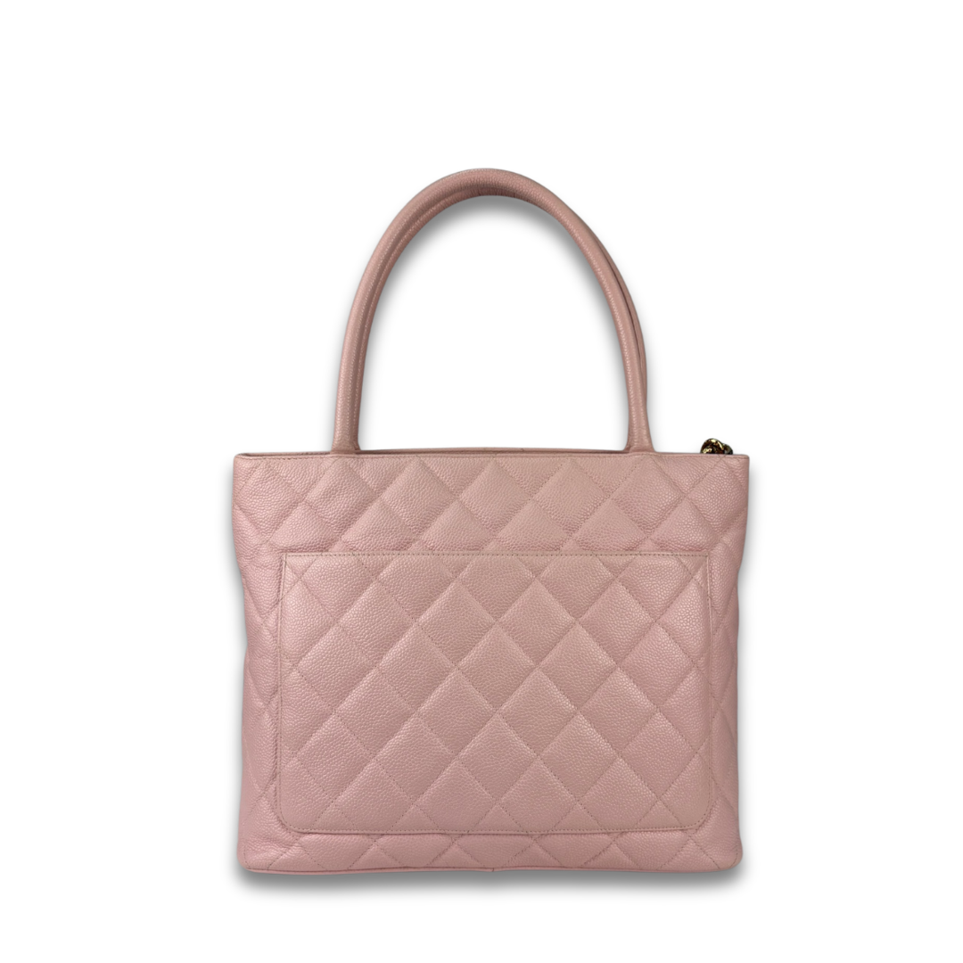 Chanel Pink Caviar Medallion Tote