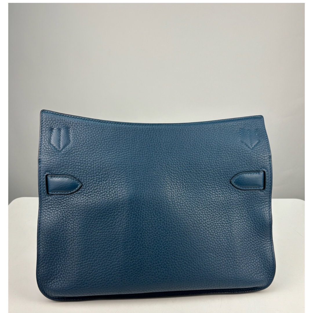 Hermès Clemence Colvert & Turquoise Bicolor Jypsière 34