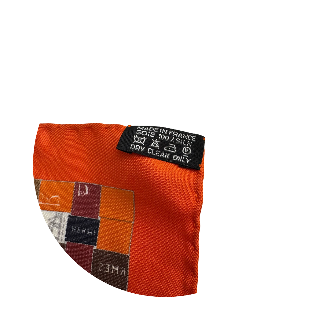 Hermès 'Bolduc Au Carre' Silk Scarf 90