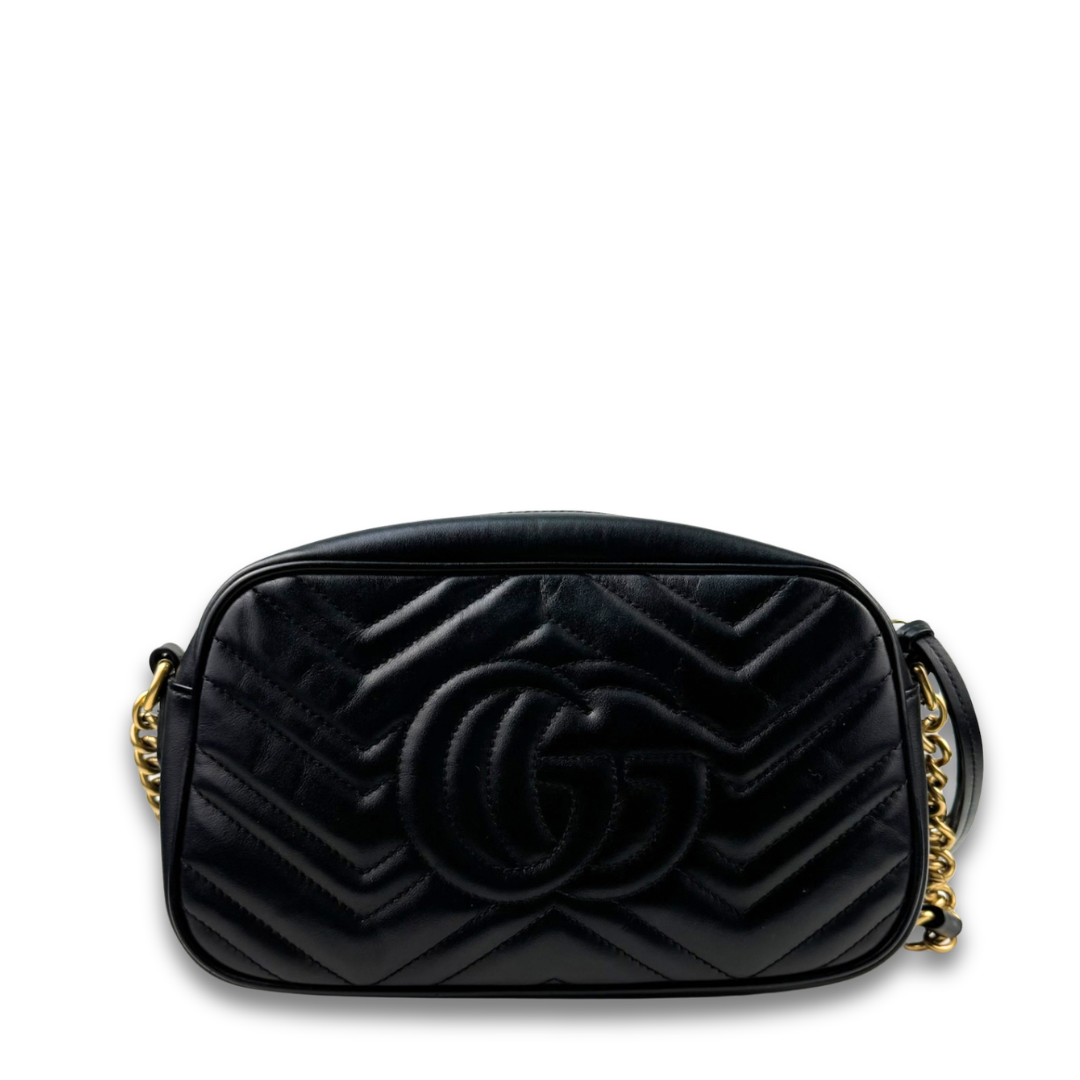 Gucci Black Marmont Small Camera Bag