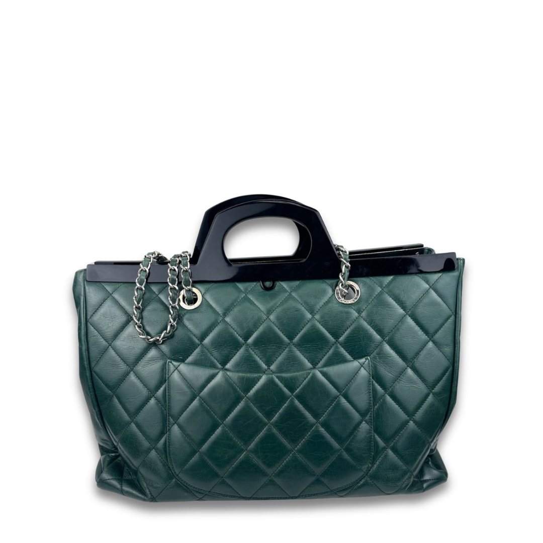 Chanel Green Large CC Delivery Tote