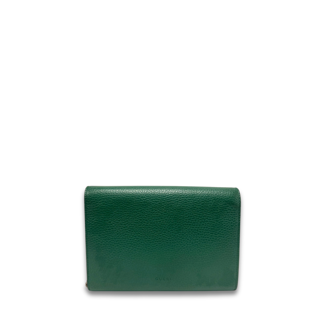 Gucci Green Mini Dionysus Chain Wallet