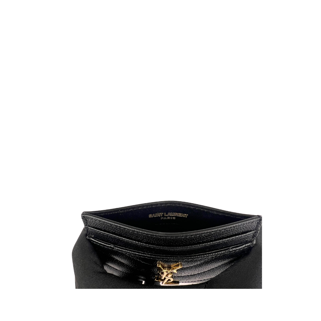 【関税＆送料込み】Saint Laurent Cassandre Fragments Cardho CASSANDRE MATELASSÉ FRAGMENTS CARD CASE IN GRAIN DE POUDRE